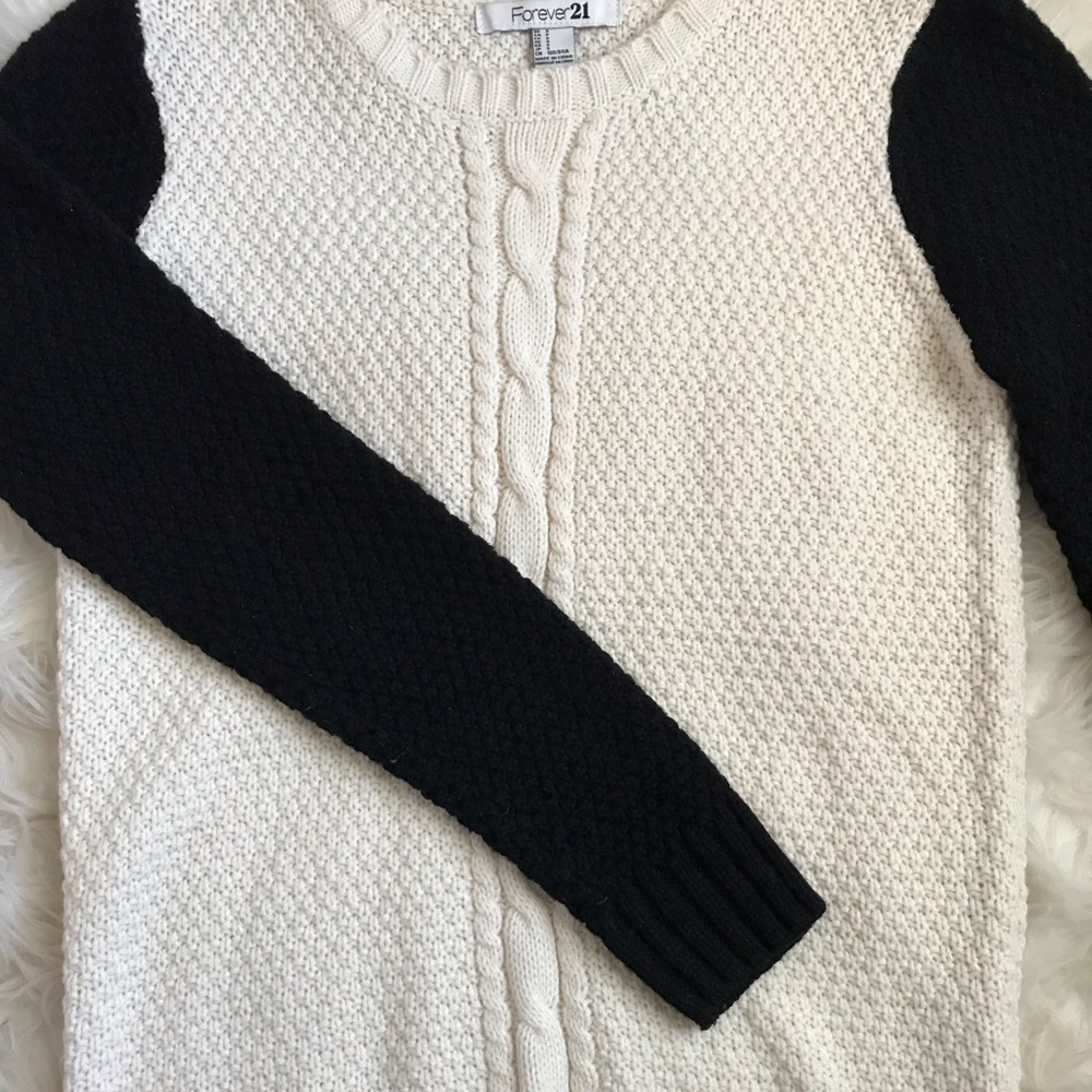 Forever 21 Black and White Sweater